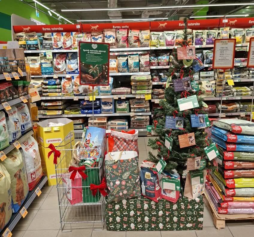 Życzenia świąteczne zwierzaków w MaxiZoo HOMEPARK RAWA